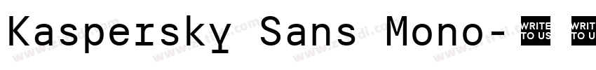 Kaspersky Sans Mono字体转换